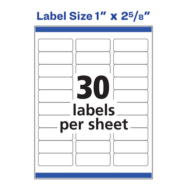 Avery Easy Peel Printable Address Labels with Sure Feed, 1